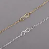 Kinitial Hot Infinity Number 8 Chain Bracelet CZ Infinity Bracelets for Women Men Friendship Bracelets Bohemian Charm Jewelry