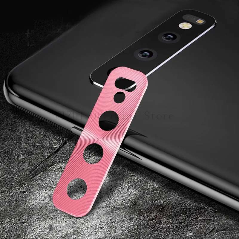 Для samsung Galaxy S10Plus Защита объектива камеры на Galax S10 Plus S 10 S10e защита заднего объектива Кольцо Аксессуары для мобильных телефонов - Цвет: pink