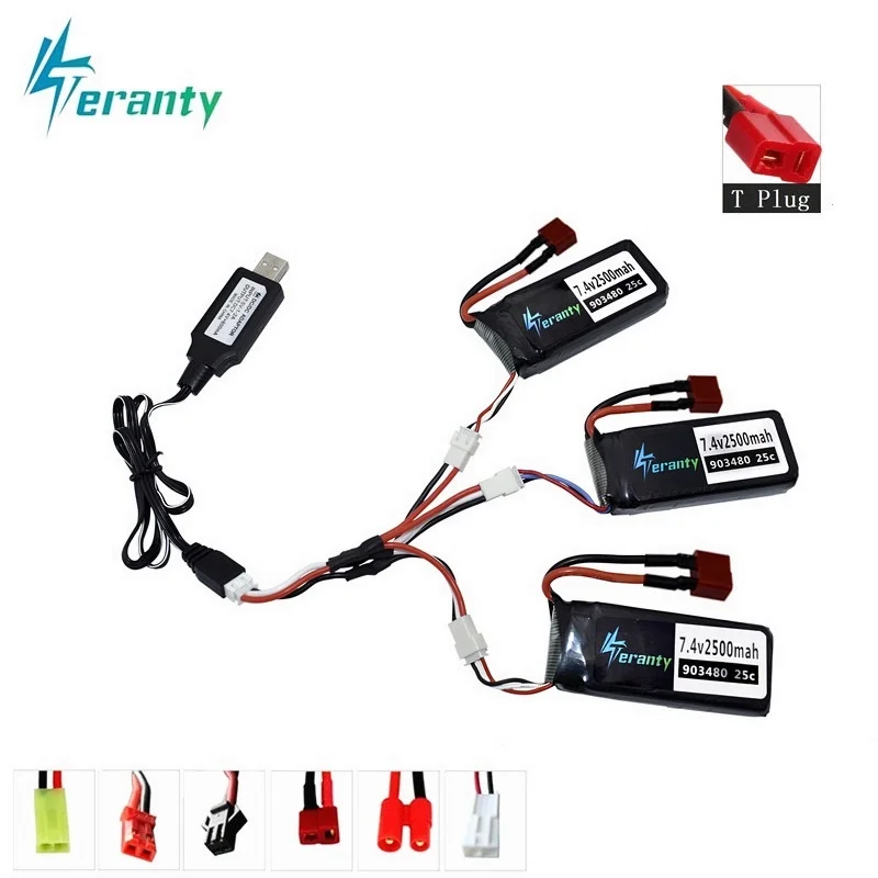 2500 мАч 7 4 В Lipo батарея зарядное устройство наборы для Syma X8C X8W X8G X8 RC Quadcopter части