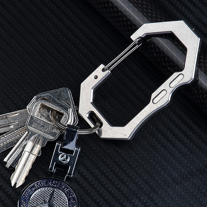 High strength elastic stainless steel tungsten steel broken windows survive fast hanging double hole key chain EDC High strength elastic stainless steel tungsten steel broken windows survive fast hanging double hole key chain EDC