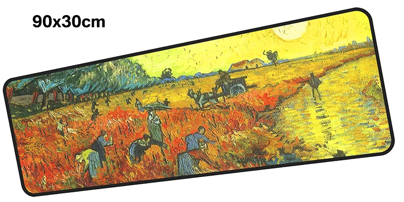 Van gogh pad мышь computador игровая мышь pad 900x300X2 мм padmouse большая индивидуальность Коврик Для Мыши Эргономичный гаджет офисные настольные коврики