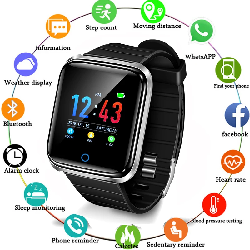 

2019 New Smart Watch Men Ip67 Waterproof Bracelet Heart Rate Monitor Exercise Tracker Pressure Sport band Smartwatch
