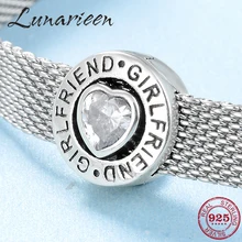 Весенняя 925 пробы Серебряная Подарочная круглая бусина с зажимом для изготовления ювелирных изделий