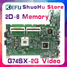 KEFU For ASUS G74SX G74S 2D 2G Video 8Memory laptop motherboard tested 100% work original mainboard KEFU For ASUS G74SX G74S 2D 2G Video 8Memory laptop motherboard tested 100% work original mainboard