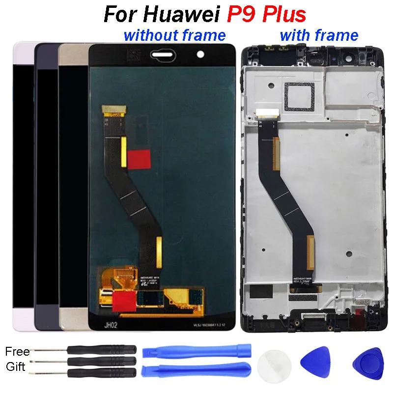 ЖК дисплей для Huawei P9 Plus сенсорный экран с дигитайзером в сборе рамкой сменные