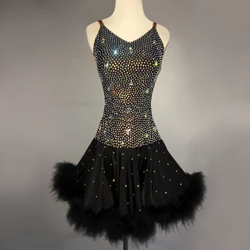 

Custom children Latin dance performance clothing Latin dance competition clothing Latin dance performance clothing