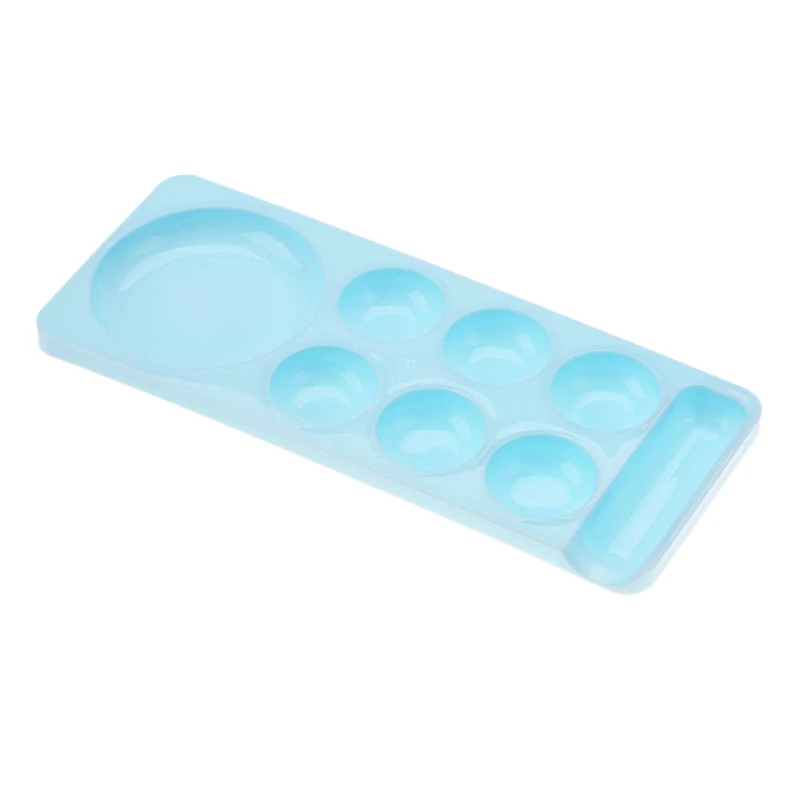 Лак для ногтей художественная палитра, 7 Палитра с отверстием гуашь, акварель косметический палитра или нейл-арта, инструменты для маникюра