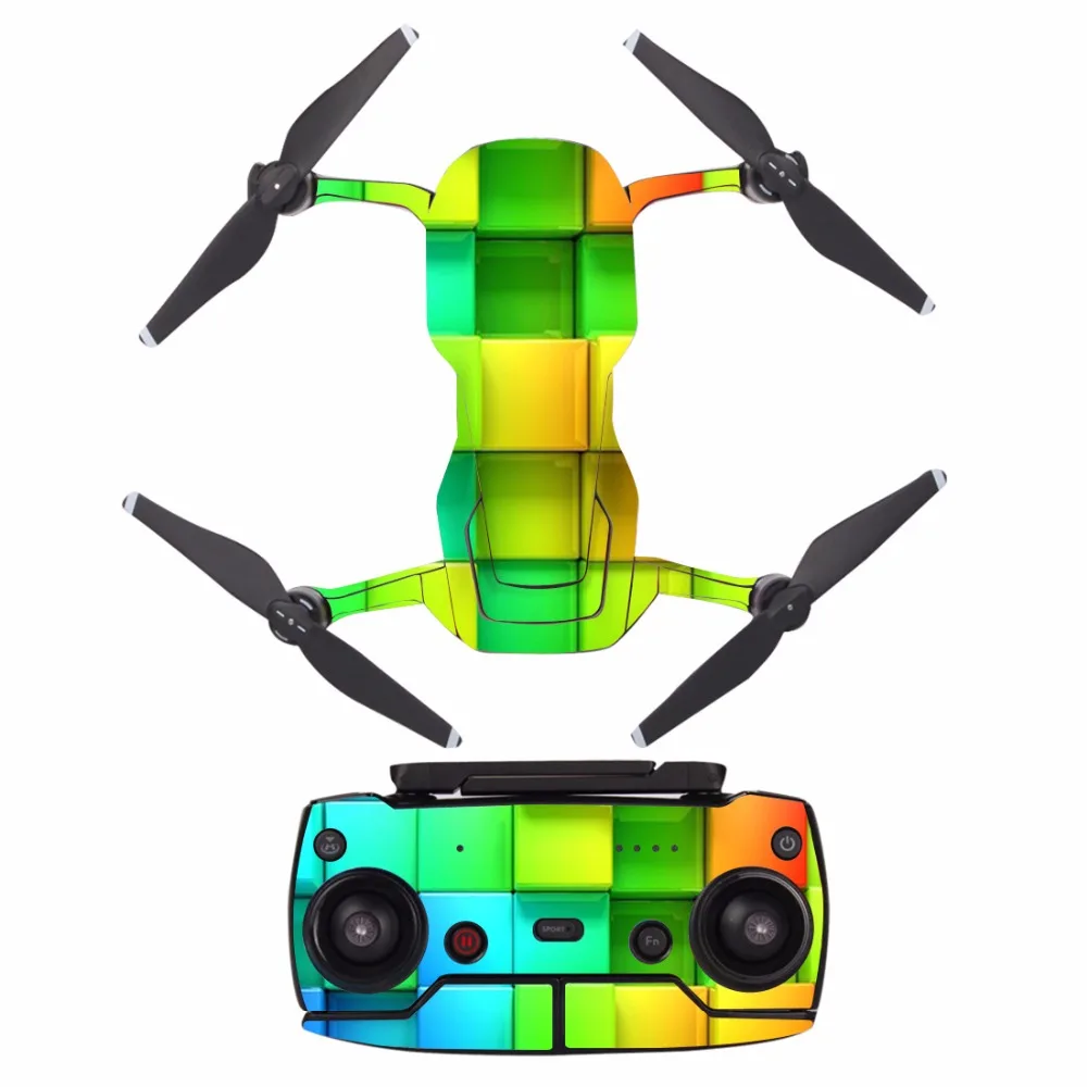 

[A0047] Cool fashion waterproof PVC Decal Skin Sticker For DJI MAVIC Air Drone body protection film+remote Controllers cover