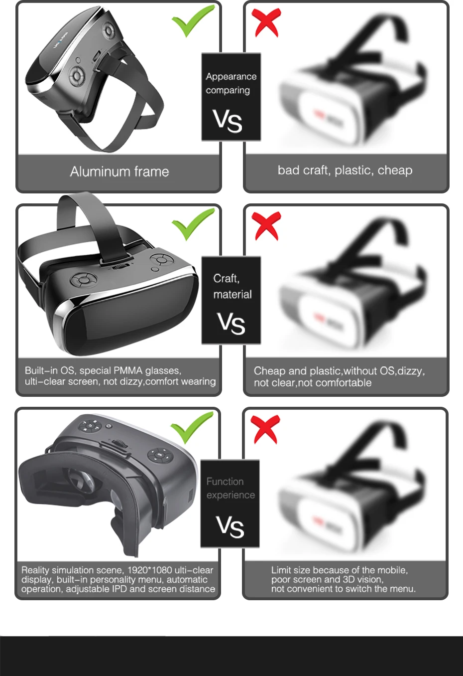 Все в одном гарнитура действия VR четырехъядерный захватывающий 3D очки Виртуальная реальность гарнитура для PS4 одна игровая консоль