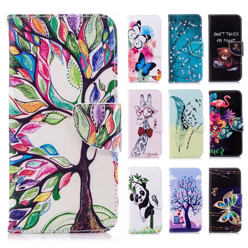 

Book Flip PU Leather Cases For Huawei Honor 7C 5.7" Russian Version Wallet Stand Slot Full Housing Cover For Honor 7C Pro 5.99"