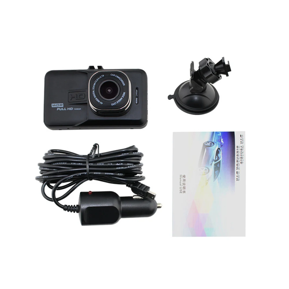 3 дюймовый FHD 1080P Автомобильный видеорегистратор Автомобильное зеркало заднего