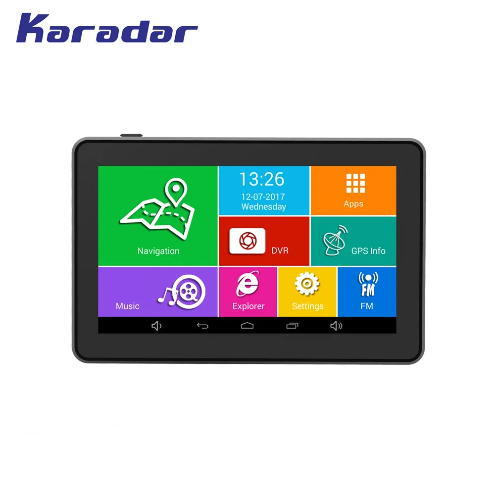 Karadar Best продать автомобиль GPS 4.5 дюймов IPS экран 854*480 Android 4.4 DDR3 512 МБ Bluetooth MTK8127 Cortex a7 *