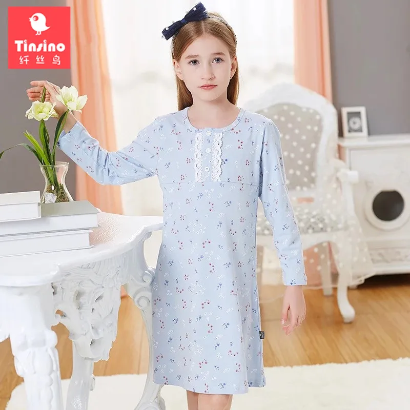 Aliexpress.com : Buy Tinsino Children Girls Autumn Nightgowns Kids Girl ...