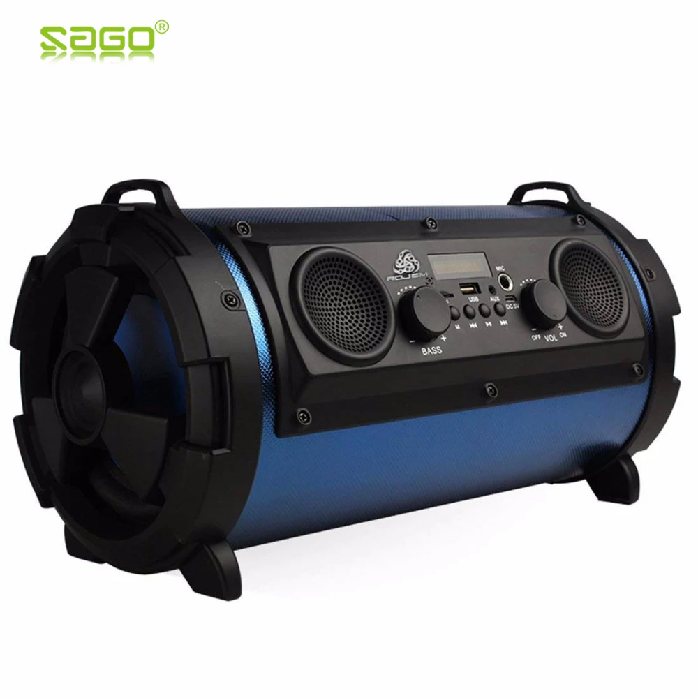 Buy Sago 15W LCD Portable Wireless Bluetooth Speaker Super Bass Subwoofer