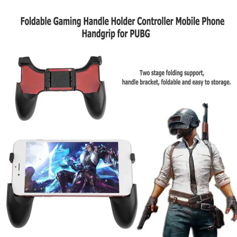  ALLOYSEED mobile phone game grip Foldable Gaming Handle Holder Controller Phone Handgrip for PUBG G
