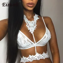EISWELT, женский сексуальный прозрачный кружевной бюстгальтер с открытой спиной, без бретелек, без косточек, бюстье