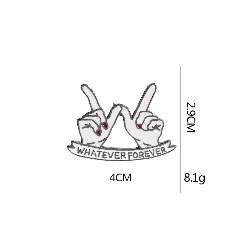 1 шт., что бы ни было навсегда, заколки и броши для жесткой эмалированные значки на булавке с отворотом, модные аксессуары, женская сумка, украшения на голову