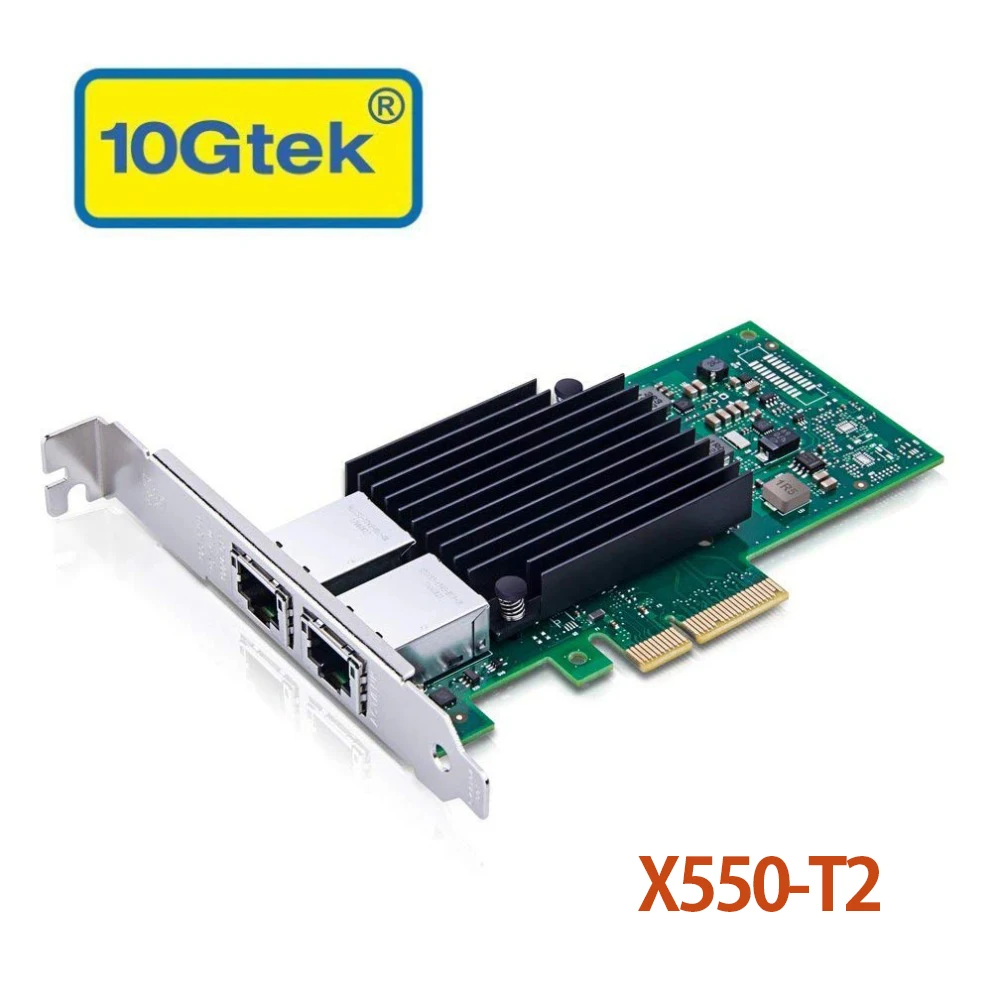 

10Gtek for X550-T2, 10GbE Converged Network Adapter(CNA/NIC), Copper Dual RJ45 Port Compatible to Intel X550-T2