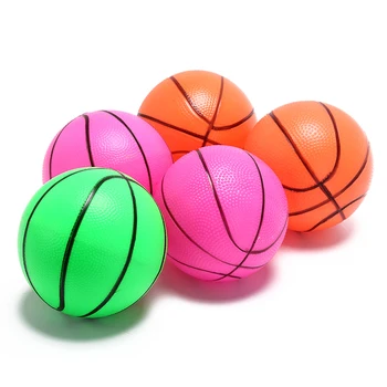 

Inflatable PVC Basketball Beach Ball Kid Adult Outdoor Fun Sports Toy Balls Color Randomly 1pcs 16cm