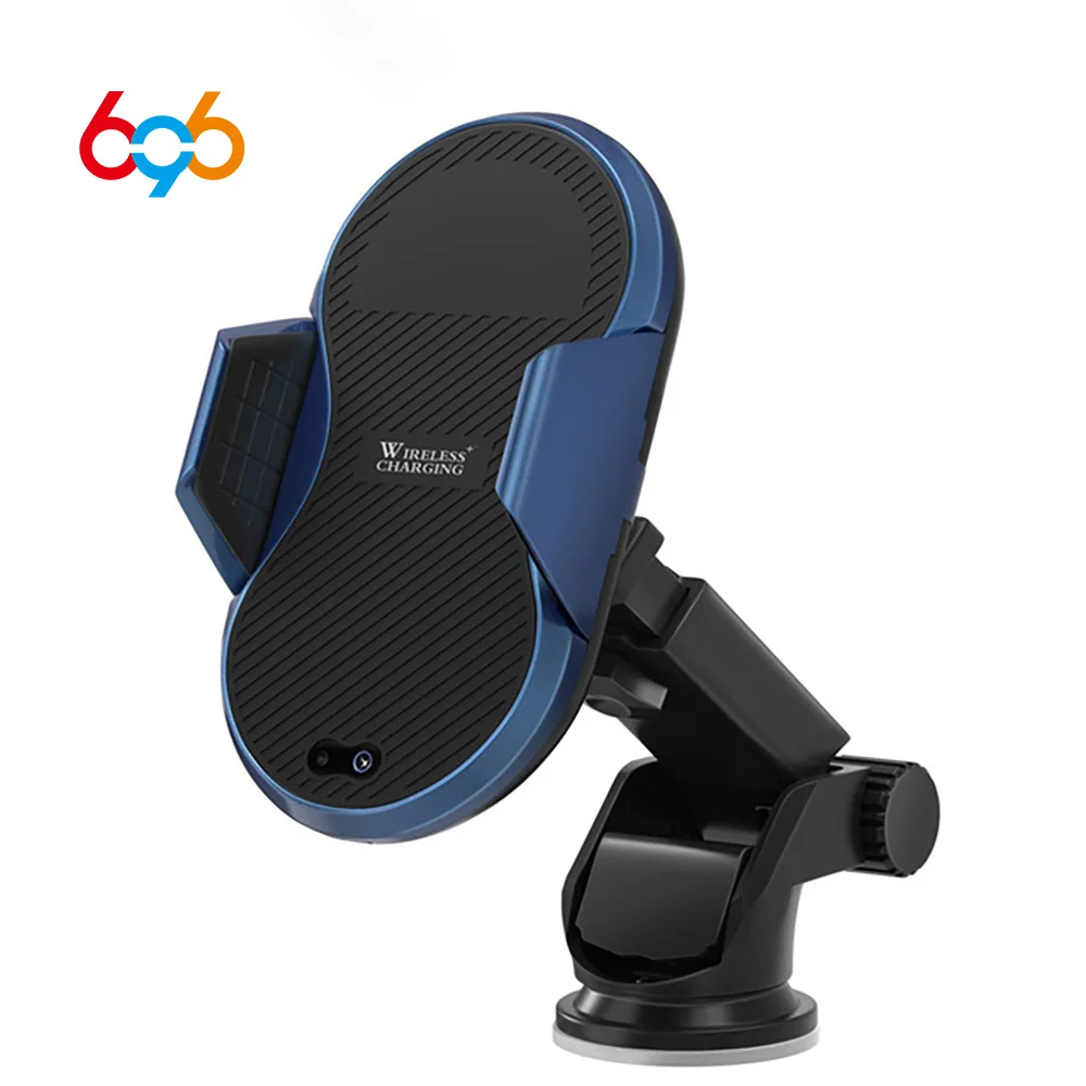 

696 Automatic Telescopic Infrared Sense Car Wireless Charger for iPhone X 8 8 Plus For Samsung Galaxy S8 S9 Plus