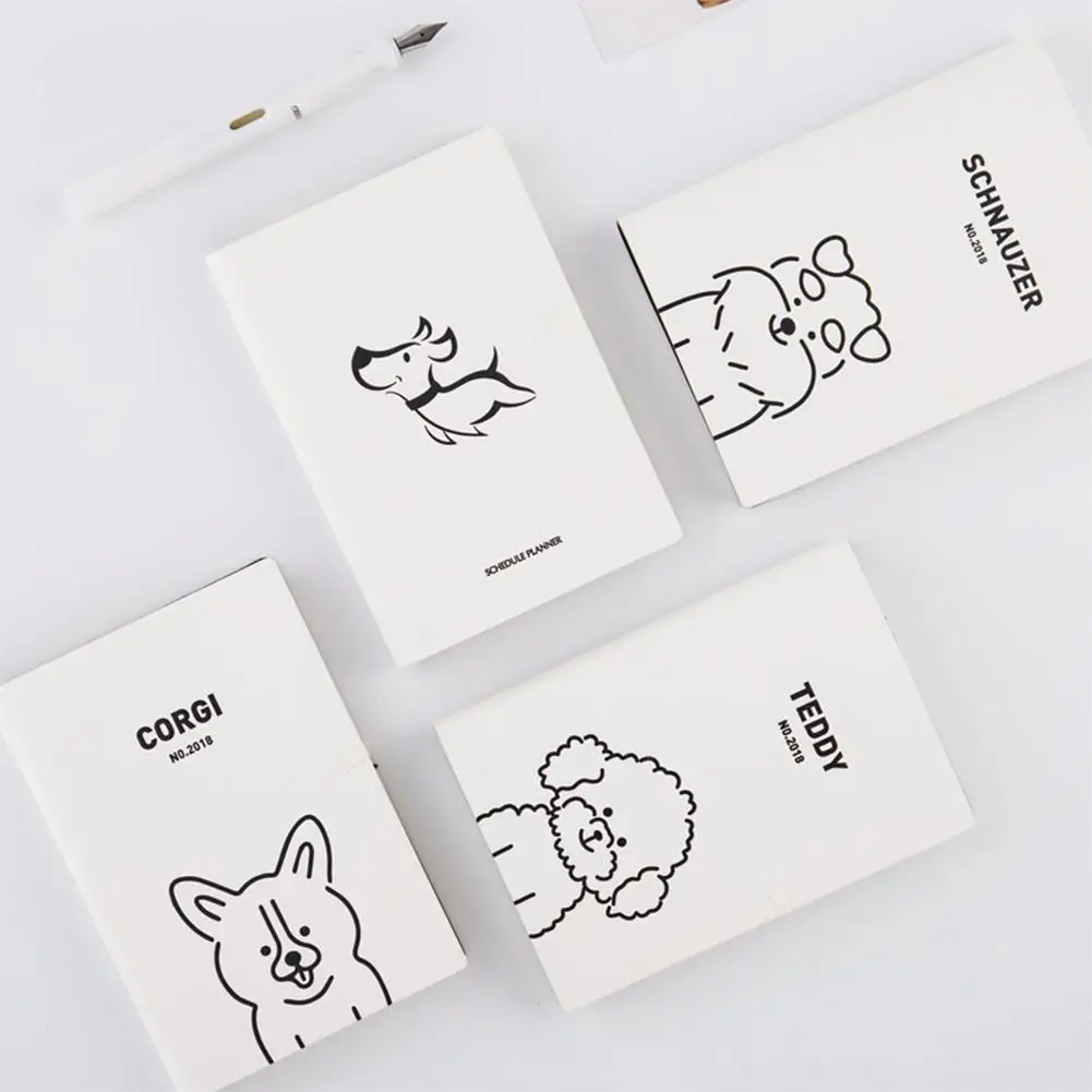 

Business Linen A7 Notebook 2018 Schedule Book Stationery Office Supplies Gift r30