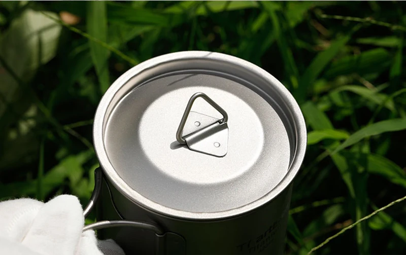 Xícara de Café ao ar Portátil de Viagem Xícara de Água Caneca da Bebida para Camping ml de Titânio Livre Dobrado Punho Cooking Picnic Tiartisan Ta8306 420 17 High Quality Esporte e Lazer