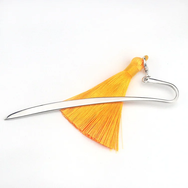 

200 PCS/Lot Retro Bookmark Design Of Metal Pendant Tassel Bookmarks Metal Hairpin Book Holder School Stationer Wholesale