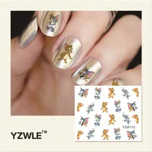 WUF 1 шт ногтей Водные Наклейки ногти Красота фольга для обертывания полировка наклейки Временные татуировки для ногтей(YZW112