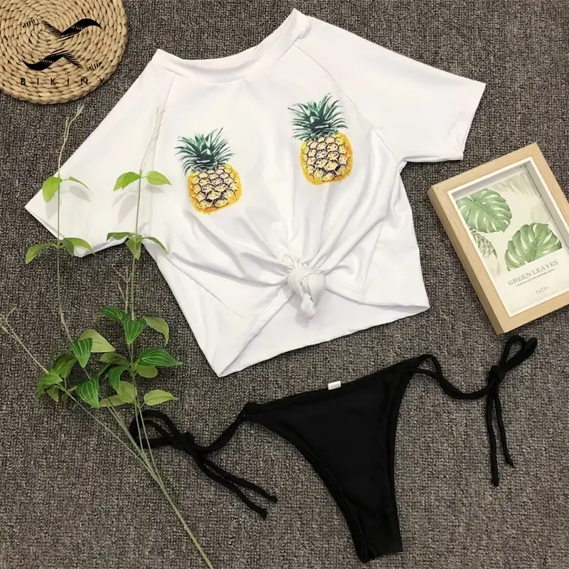 Detail Feedback Questions about Bikinx T shirt bathing suit women