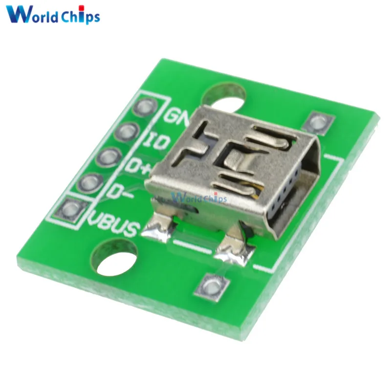 10 шт. мини USB DIP адаптер конвертер для 2 54 мм PCB платы DIY питания Новый|usb supply|usb tousb to dip