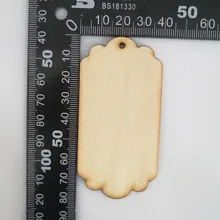 40 шт пустая фанерная Закладка этикетки свадебные украшения деревянные с подвеской