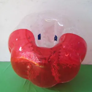 Горячий Selling.1.5M бамперный мяч из ПВХ, сумасшедшие шары, надувной шар для игры в футбол, футбольный пузырь, бумперз, шар для зорбинга, мячик для хомяка - Цвет: Half Red