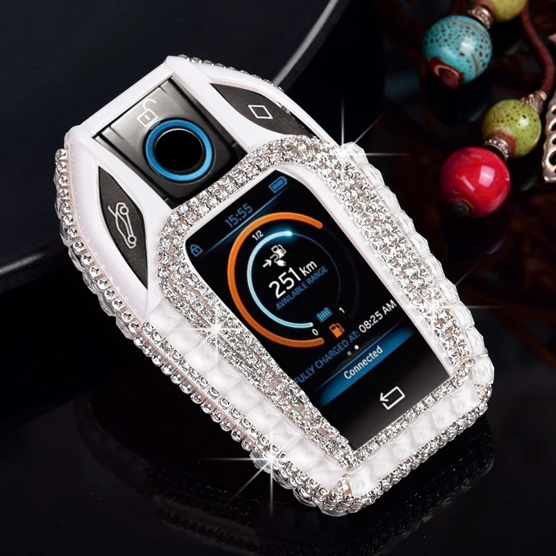 

Luxury Diamond bling car key case cover/ key shell for BMW 7 Series i8 730li 740li 750li 2017 2018 5 Series G30 X3 Display Key