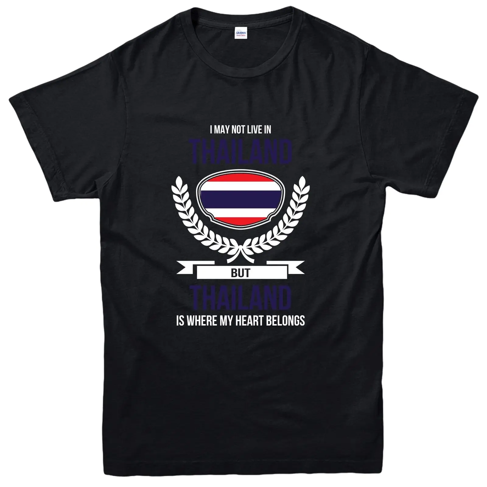 Thailand T-Shirt My Heart относится к тайланду кантри любовь тройник Top2019 модный бренд 100%
