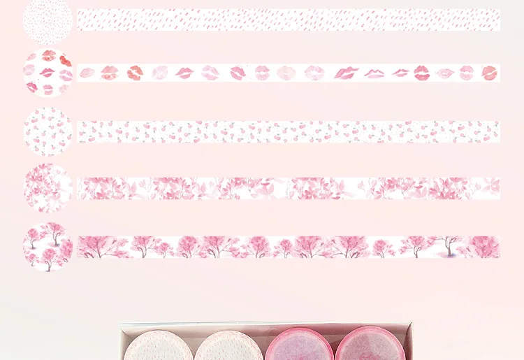 Милая Веселая васи лента Kawaii розовая маскирующая лента декоративная клейкая лента для детей DIY декоративная Скрапбукинг Альбомы для фото