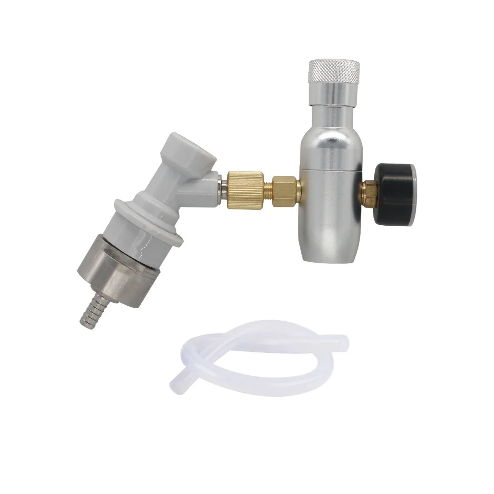 

Home Brew Premium Regulated CO2 Charger Kit With Gas Disconnect and Stainless Steel 304 Carbonation cap