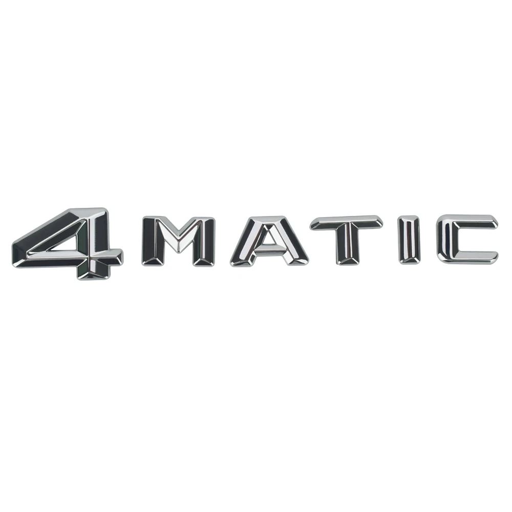4 MATIC Логотип Знак Стикеры Магистральные письма наклейка для Mercedes Benz AMG A180 A200 B180 B200 CLK CLA GLE SLK ML350 SL SLC аксессуары - Название цвета: 4MATIC Car Sticker