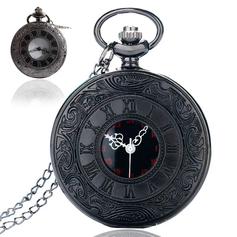 Dual Display Clamshell Rome Retro Hollow Imitation Mechanical Unisex Men Women Pocket Watch Quartz Steampunk Vintage Pendant | Наручные