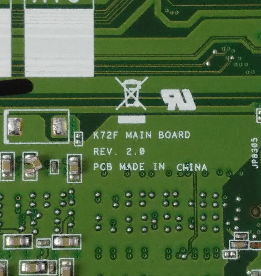  K72F Motherboard REV2.0 HM55 DDR3 For ASUS X72F K72F A72F Laptop motherboard K72F Mainboard K72F Mo