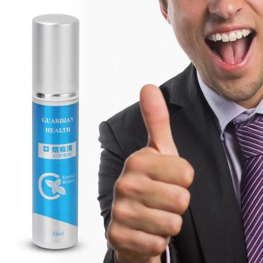 

Stop Snoring 15ml Herbal Mouth Oral Spray Quit Smoking Anti Smoke Bad Breath Freshener Treatment Help Sleeplessness Health