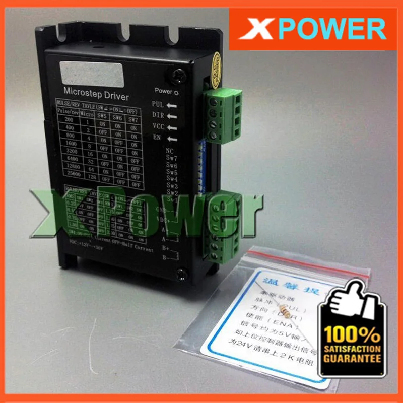 

Wholesale Micro Stepper Motor Driver Board Controller DC12~36V AC12~24V Input 0.3-2A Output Four Phase Two Phase Hybrid