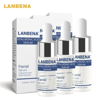 

LANBENA HA Hyaluronic Acid Moisturization Essence Skin Face Care Cream Black Head Acne Treatment Whitening Cream 3pcs