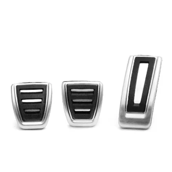 

No Drilling 3Pcs MT Accelerator Brake Footrest Pedals Pad Set for Volkswagen Golf 7 Audi A3 Skoda Octavia 2014