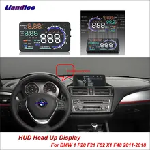 Liandlee Автомобильный дисплей HUD для BMW 1 F20 F21 F52 X1 F48 2011- HD проектор экран OBD оповещение о превышении скорости детектор сигнализации