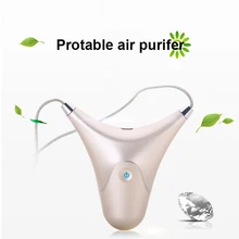 Портативный очиститель воздуха для путешествий, ожерелье, концентратор кислорода, генератор отрицательных ионов для дома, автомобиля, офиса
