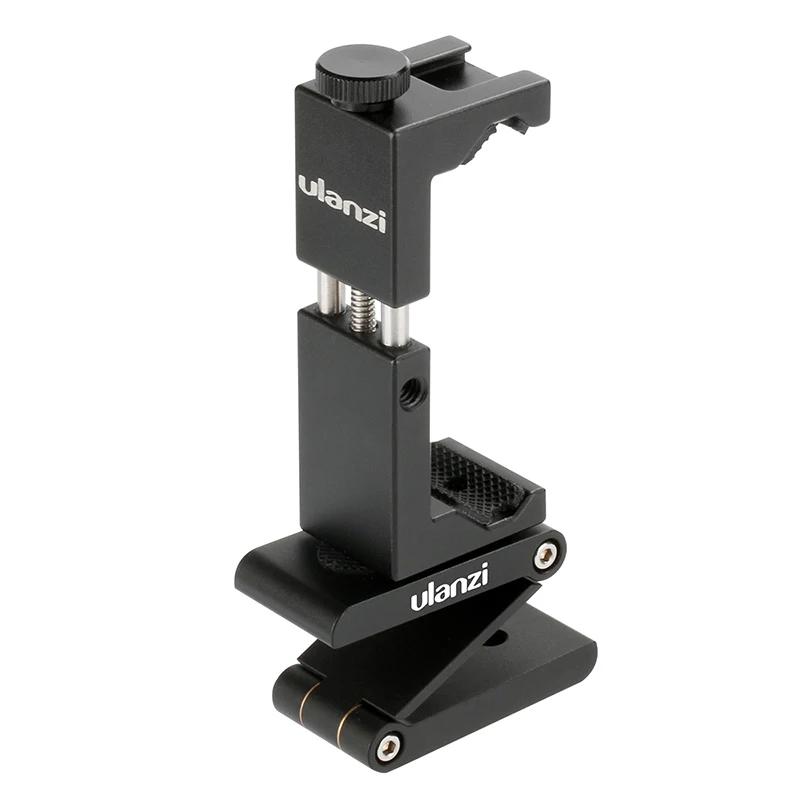 

Ulanzi Aluminum Vertical Phone Tripod Mount w Mini Folding Z Flex Tilt Tripod Head for iPhone Samsung Photography Video Shooting
