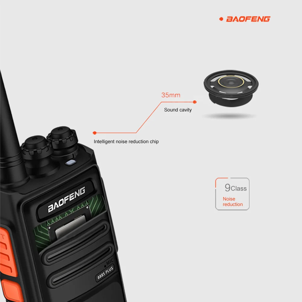 BAOFENG BF-888S Plus двухканальные рации двухстороннее радио флагманская версия 16CH Мини Портативный Pofung трансивер PTT VOX Функция