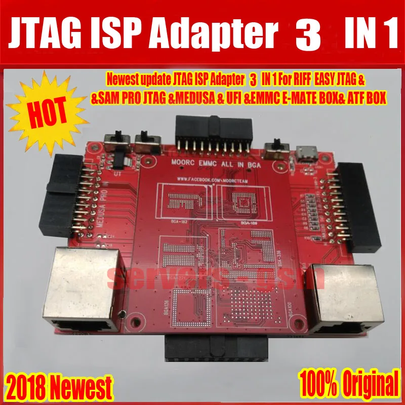 Новейший JTAG ISP адаптер Все в 1 для RIFF легкий JTAG SAM PRO JTAG Медуза EMMC E-MATE коробка ATF