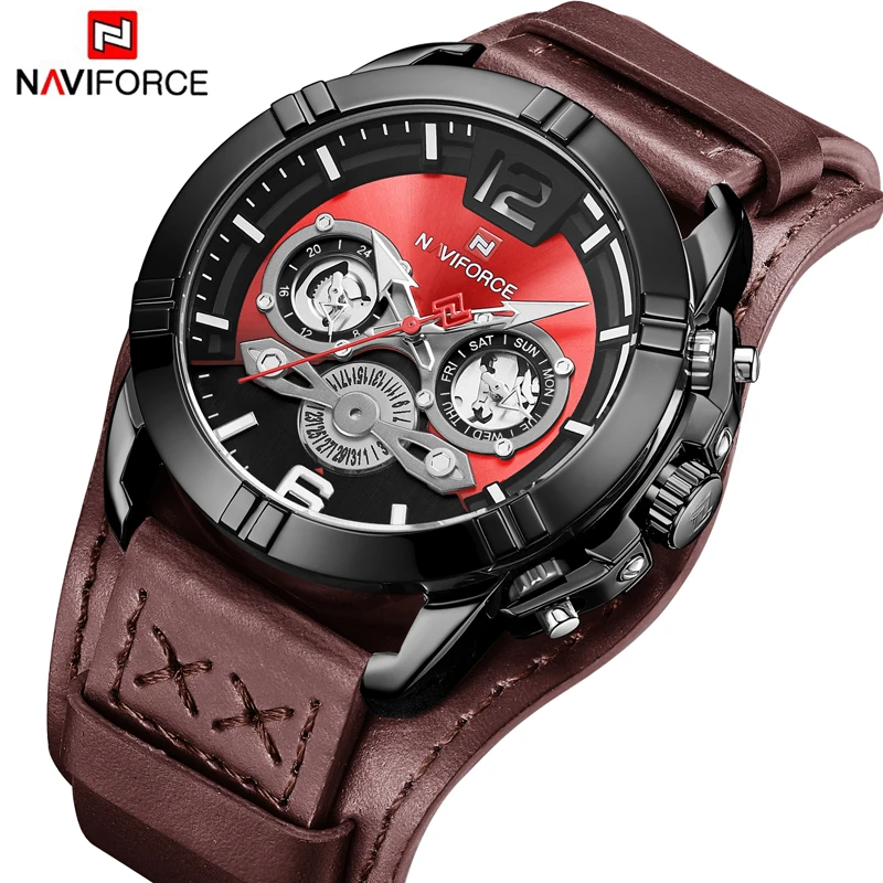 

NAVIFORCE Men Watch Top Luxury Brand Mens Fashion Business Watch Man Casual Quartz Wristwatch Waterproof Clock Relogio Masculino