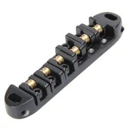 SEWS-роликовый седло Tune-O-Matic гитарный мост для сменный фиксатор для электрогитары (черный)